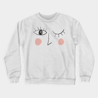 Minimal eyes Crewneck Sweatshirt